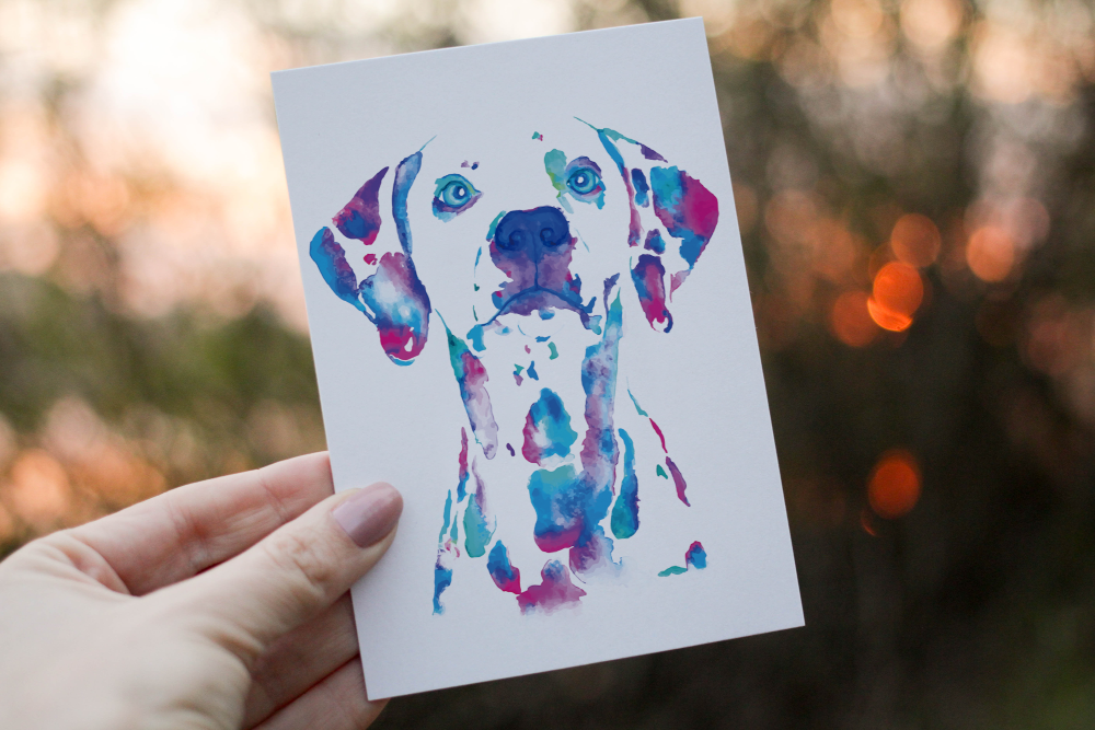 Dalmatian Birthday Card, Dog Birthday Card, Dalmatian Card